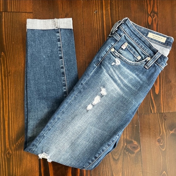AG Adriano Goldschmied The Stilt Roll-up Cigarette Denim Jeans - Picture 3 of 4
